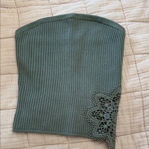 NWOT Aerie olive green sweater tube top